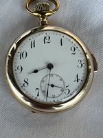 Belle montre de poche avec sonnerie quart en or 18 k