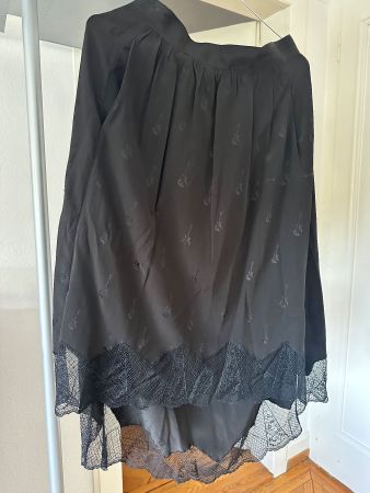 Zadig & Voltaire Joslin Jac Deluxe black silk skirt size 34