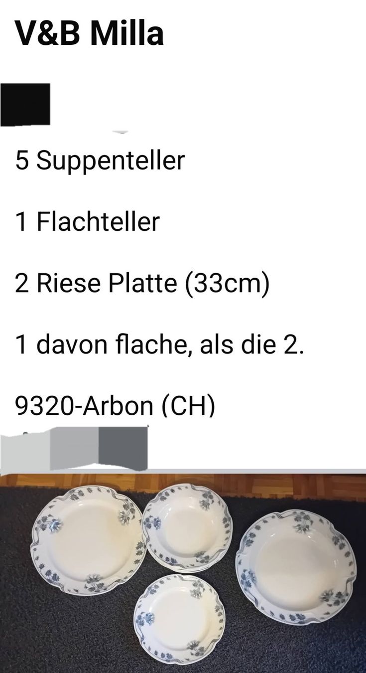 Villeroy & Boch Geschirrsets: Villeroy Boch "Milla" – Gebraucht aus Arbon von kor_w5lq