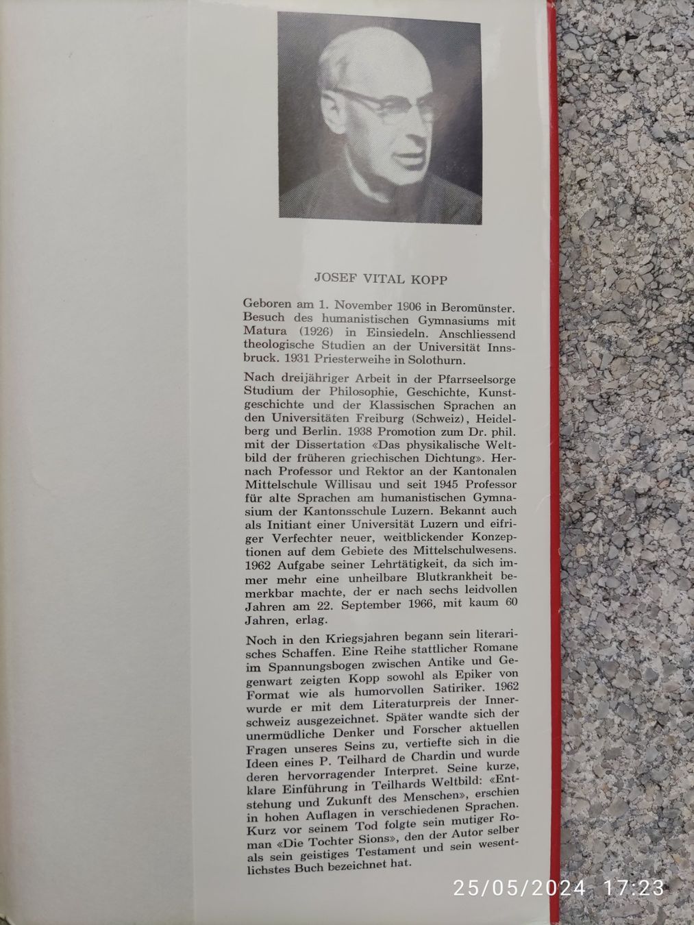 Libri: Josef Vital Kopp dieTochter Sions – Usato da Basel venduto da Alacant 3