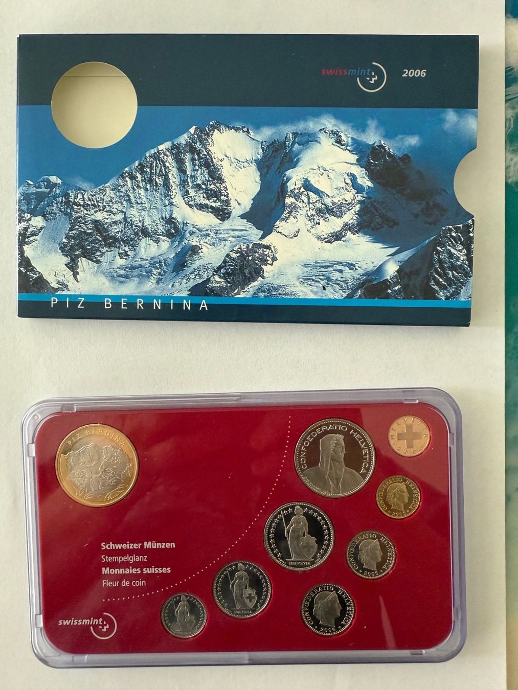 Tutti le monete: Münzsatz Bernina, 2006, Stgl – Nuovo e nell'imballaggio originale da Winznau venduto da Puha2001