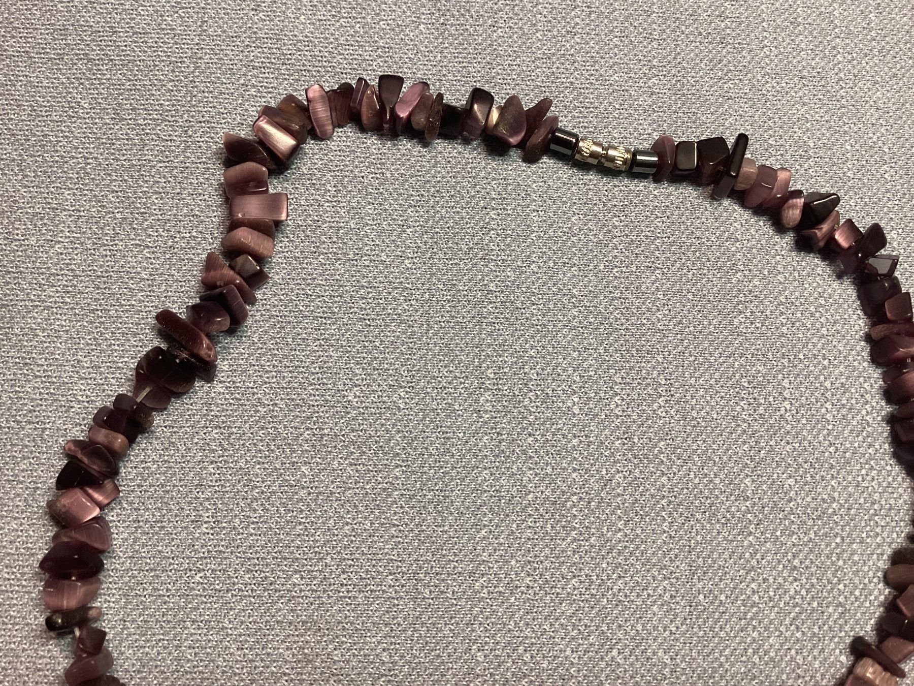 Catenine: Wunderschöne Edelstein-Heilstein Splitterkette; Amethyst – Nuovo (secondo la descrizione) da Laax venduto da kri_95f5
