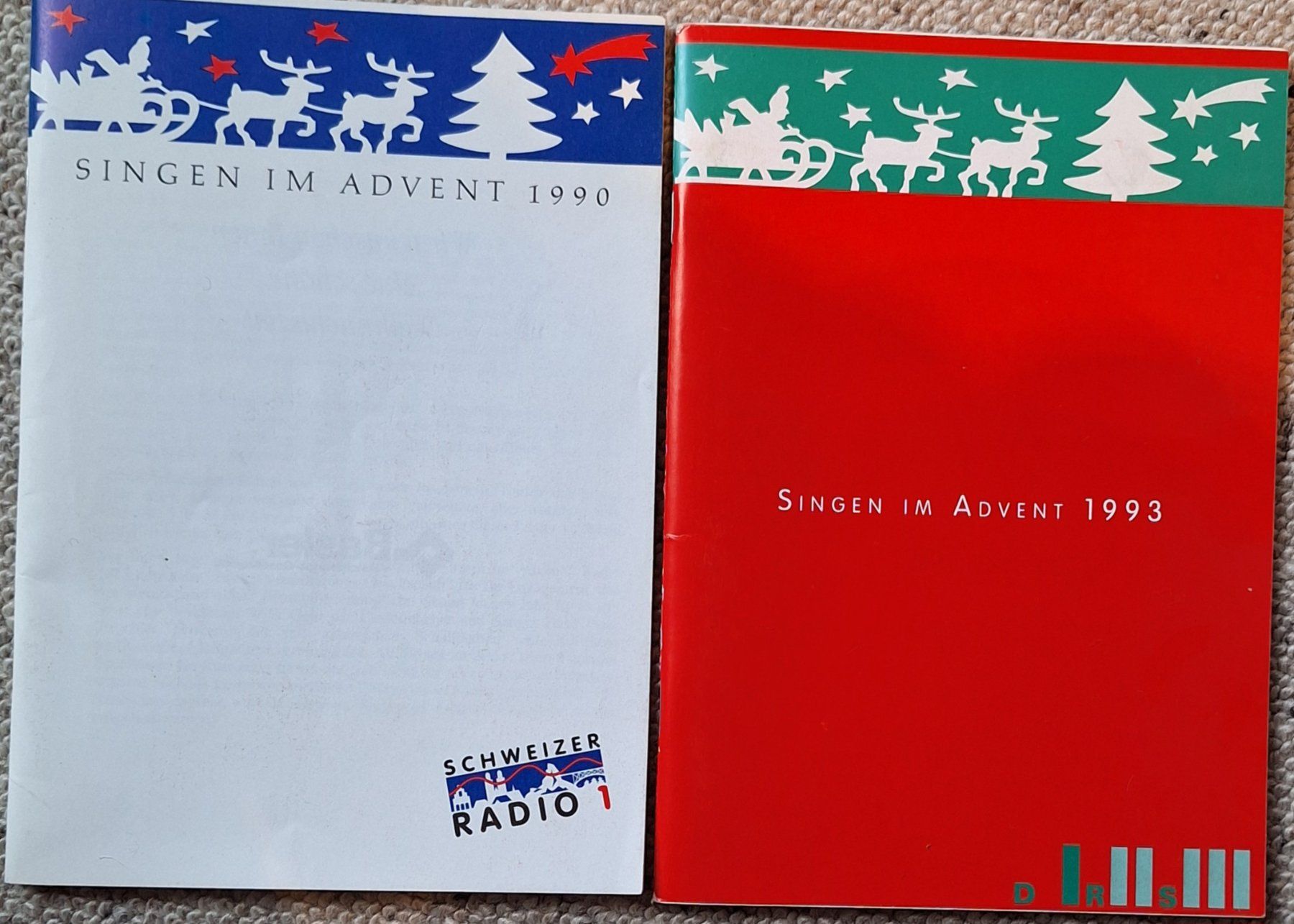 Riviste & Magazine: 2 Hefte mit Liedern und Noten  - Schweizer Radio 1990 – Usato da Opfikon venduto da Carslo5