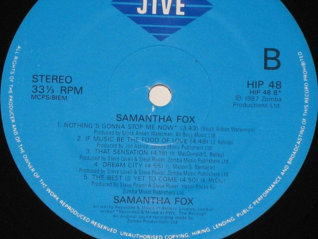 Dischi in vinile: LP - SAMANTHA FOX – Usato da Steckborn venduto da Quo7 2