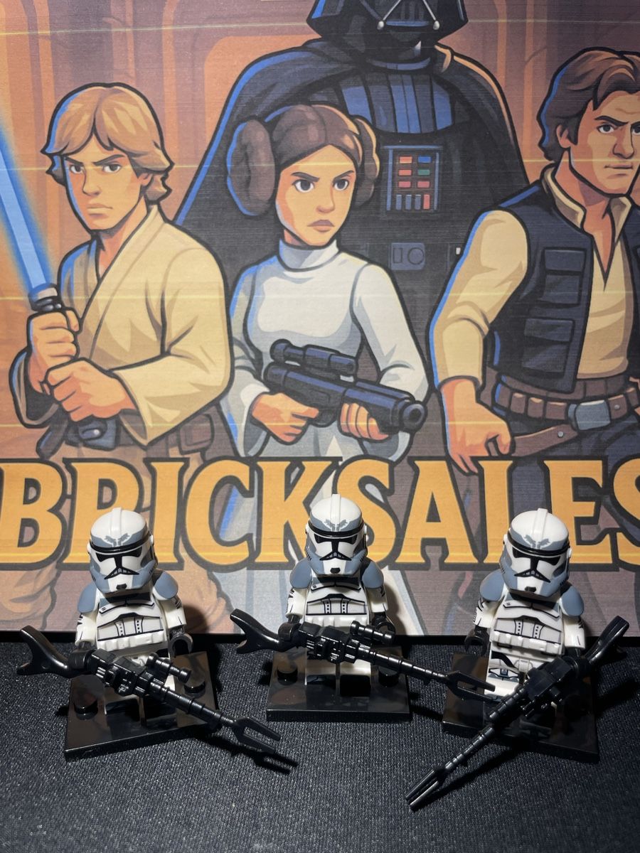 Star Wars Statuette: Star Wars Wolfpack Clone Trooper Figur Phase 2 Lego-Komp. – Nuovo (secondo la descrizione) da Zufikon venduto da BrickSales