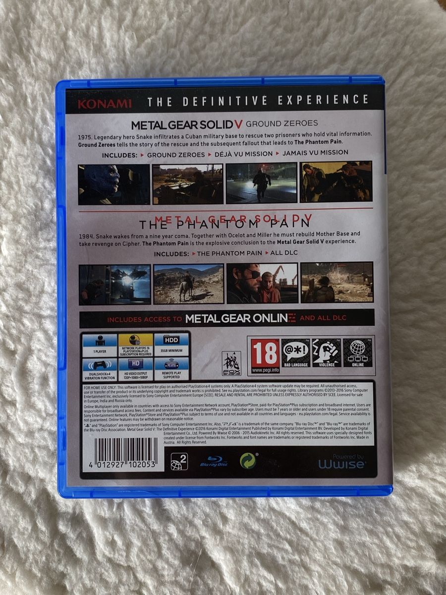 Giochi: Metal Gear Solid V: The Definitive Experience (PS4) – Usato da Münchringen venduto da loo_b7bd 1