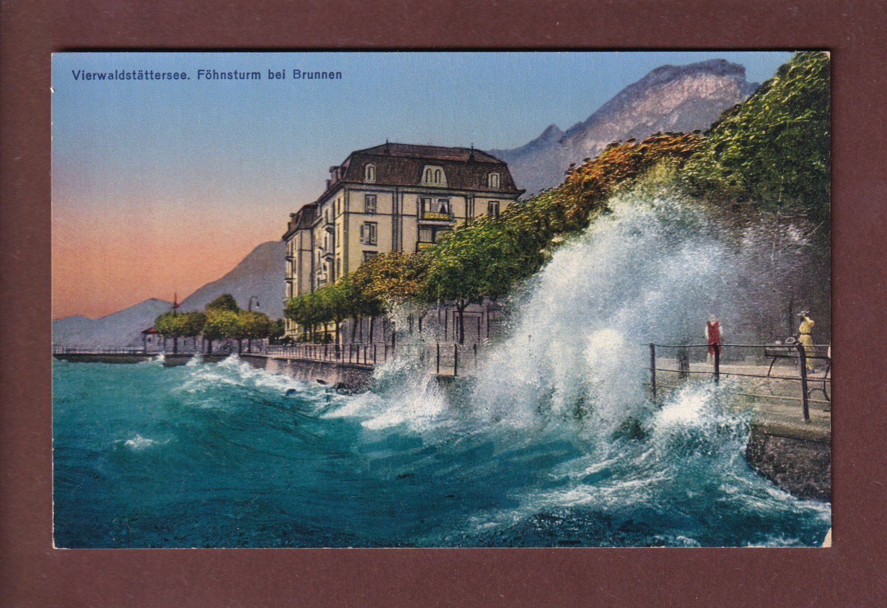 Cartoline postali: Föhnsturm bei BRUNNEN – Usato da Pully venduto da nicecards
