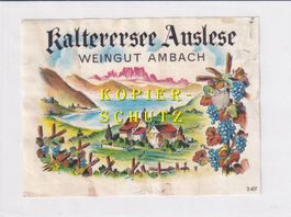 Etikette - Kalterersee Auslese (Weingut Ambach) /bd