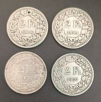 4 x 2 Franken 1886 / 1894 / 1905 / 1907