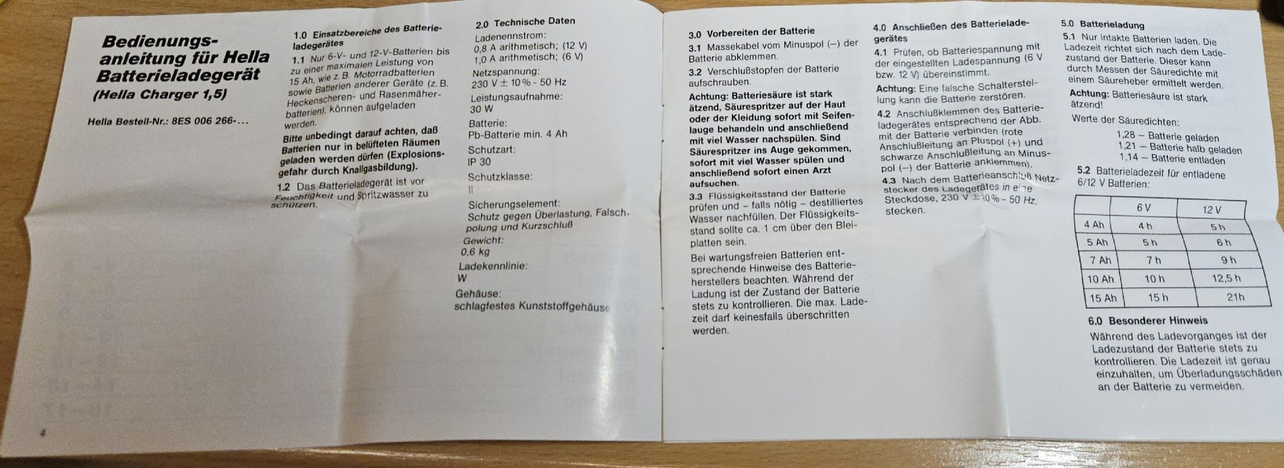 Caricabatterie: Motorradbatterie Ladegerät 6 &12 Volt – Usato da Zwillikon venduto da Funfun 5