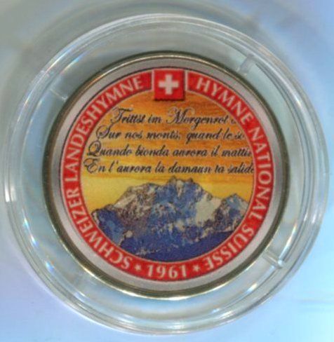 Medaglie: Farbmedaille  "Schweizer Nationalhymne". – Nuovo e nell'imballaggio originale da Basel venduto da Butsch5
