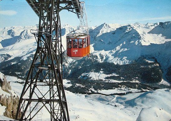 Cartoline postali: AROSA-WEISSHORN Luftseilbahn – Usato da Jona venduto da philajona