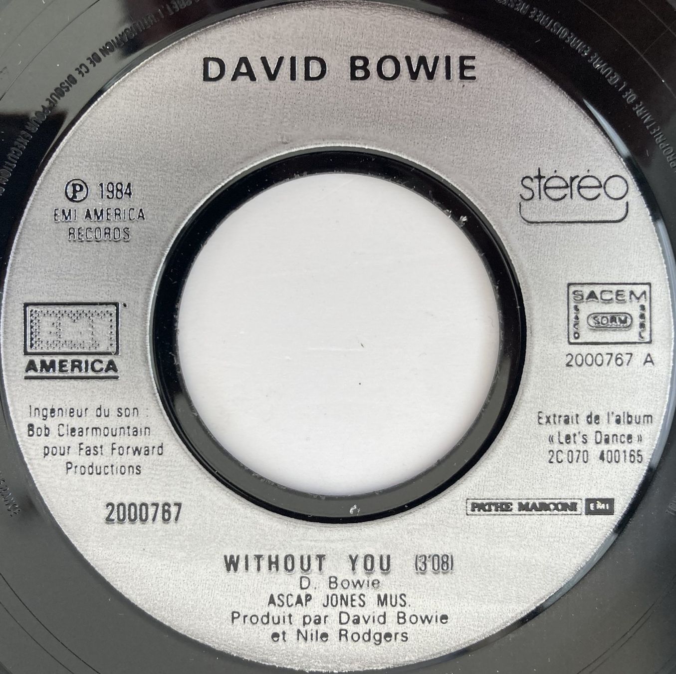 Schallplatten: DAVID BOWIE - WITHOUT YOU – Gebraucht aus Bottens von hotter-than-hell 2