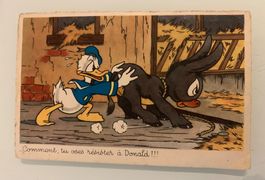 Postkarte um 1951 Donald Duck