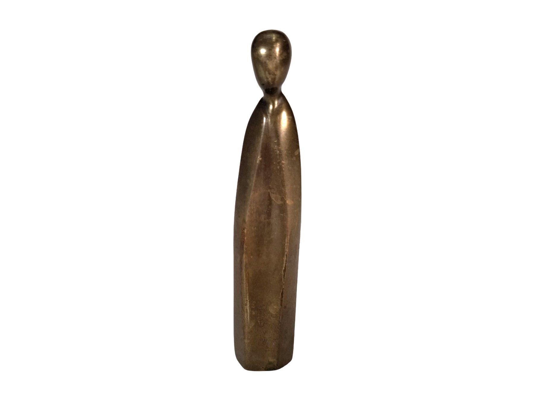 Statuette: Abstrakte Stehfigur in Messingfarbe – Usato da Wil SG venduto da Restwert_Wil