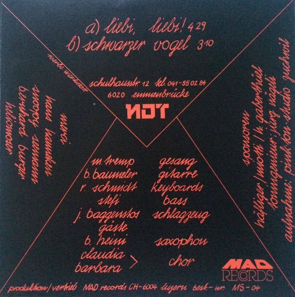 Schallplatten: NDT - LIEBI, LIEBI ! – Gebraucht aus Bottens von hotter-than-hell 1