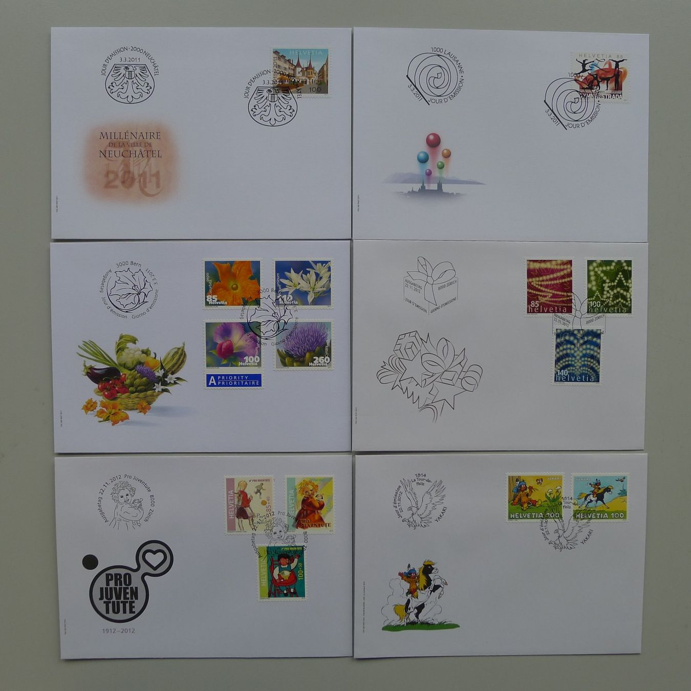 Tutti i francobolli: 2011, FDC Sammlung, total 28 Stück, neuwertig! – Usato da Sursee venduto da Luzernerraute 1