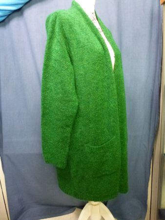 STRICKMANTEL KENNY S NEU MIT ETIKETT GRÜN 46 MISCHGEWEBE