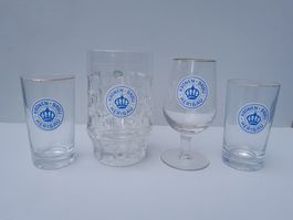 Bier Gläser Brauerei Kronenbräu Herisau