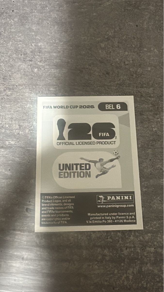 Panini Carte collezionabili: BEL 6 , FIFA WORLD CUP 2026 PANINI   – Nuovo (secondo la descrizione) da Frauenfeld venduto da 1PegPeg1 1