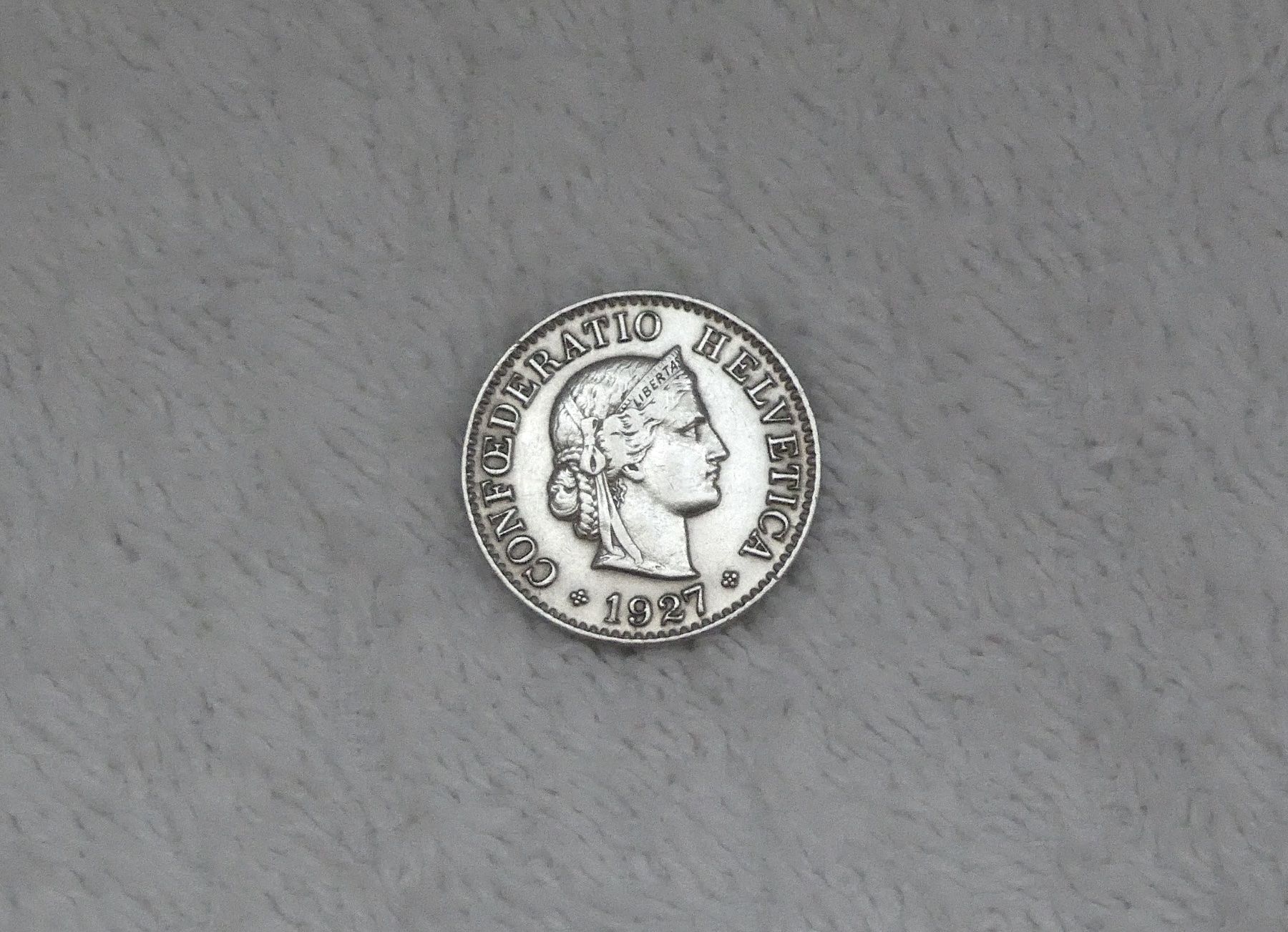 Tutti le monete: 5 centimes/Rappen 1927 – Usato da Nyon venduto da Ilmi09
