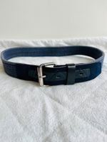Ceinture homme cuir/tissu, made in italy taille 100cm