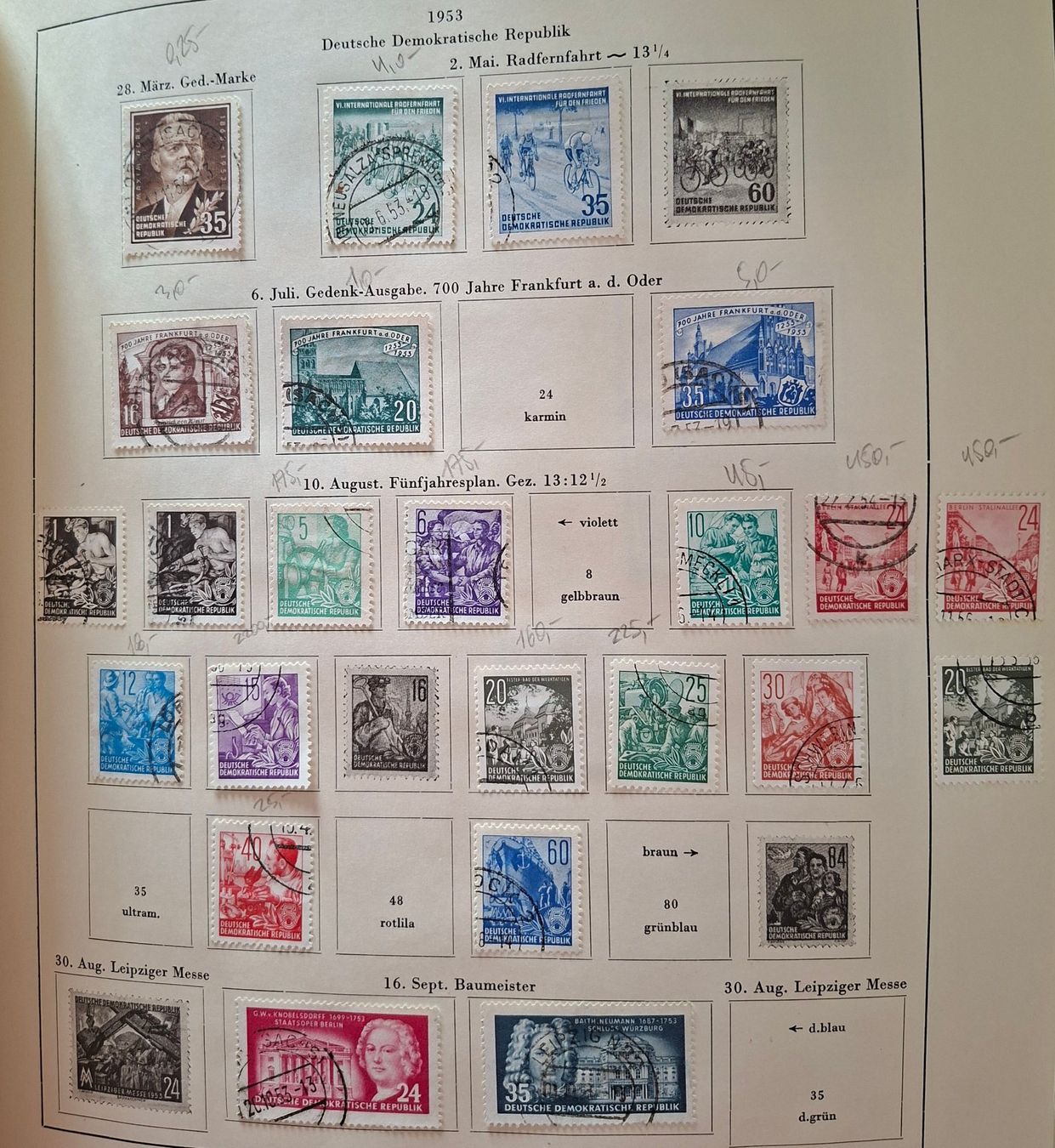 Tutti i francobolli: Briefmarken DDR – Usato da Dotzigen venduto da ser_8hp9