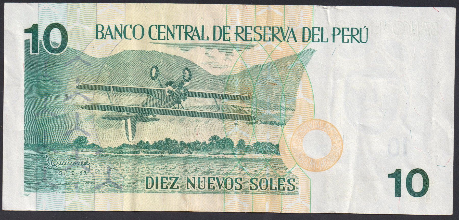 Banknoten: Peru 10 Soles 2006 – Gebraucht aus Brugg AG von banknoten_muesli 1