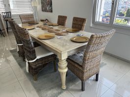 Large Dining Table and 6 Chairs