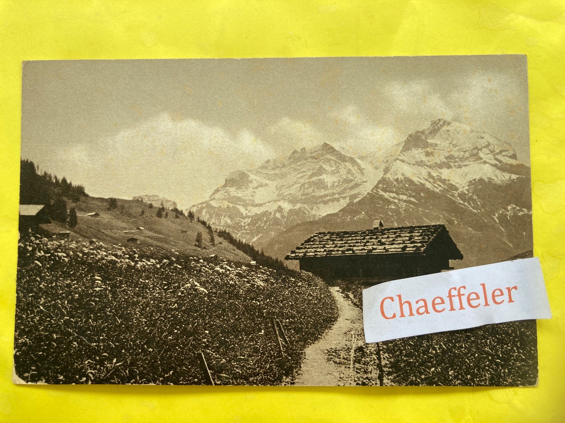 Cartes postales: 1925 Blick auf Grosslohner – D'occasion à Zürich par Chaeffeler