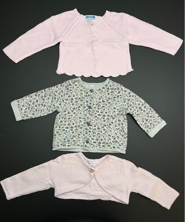 Baby Girl Cardigan Bundle, 3 Items, 12 Months