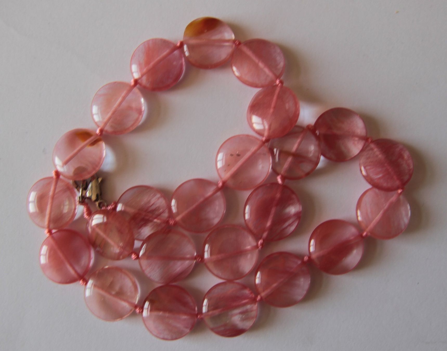 Catenine: NEU: Glasperlen Kette Collier Modeschmuck Glas hochwertig – Nuovo (secondo la descrizione) da Matten b. Interl venduto da EdelsteineInterlaken