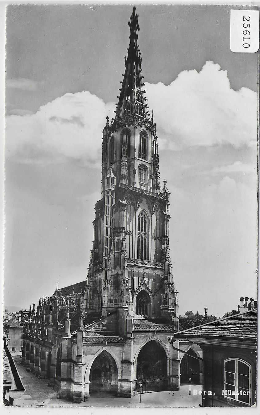 Poster & Bilder: Bern - Münster - Berne la Cathedrale – Antik aus Ettingen von Kartenplanet
