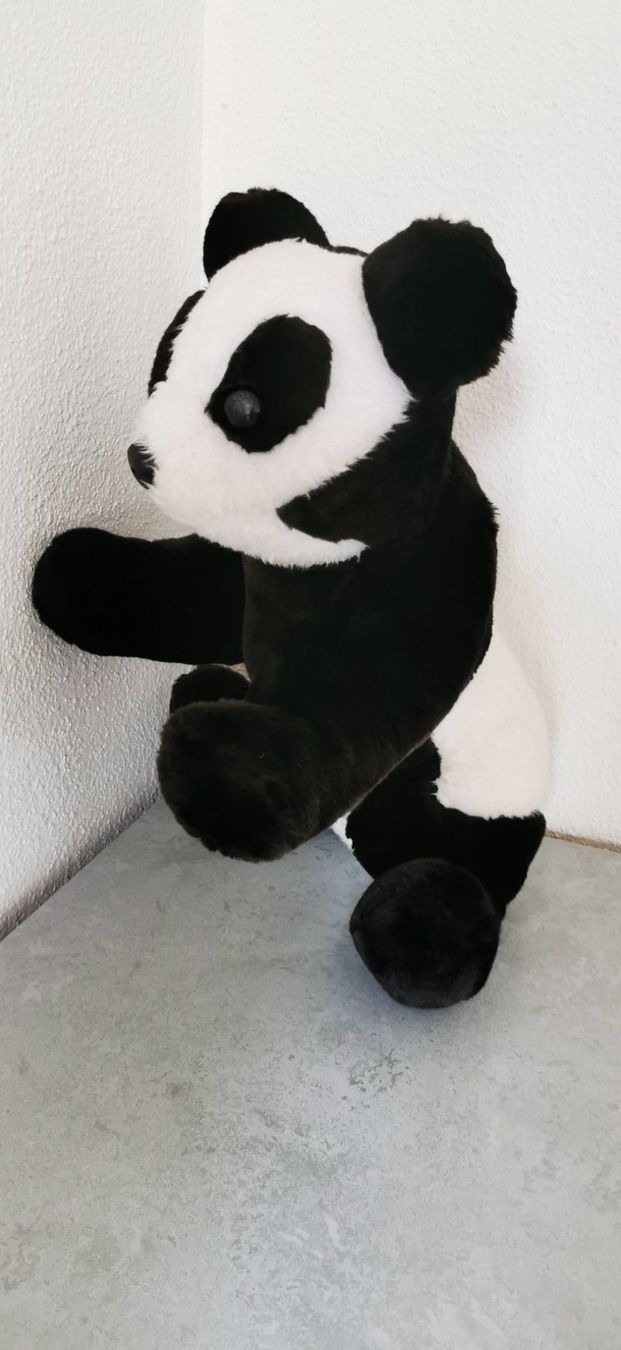 Giocattoli: PANDABÄR KUNSTFELL SCHWARZ-WEISS CA 46 CM – Usato da Aadorf venduto da lisepeter