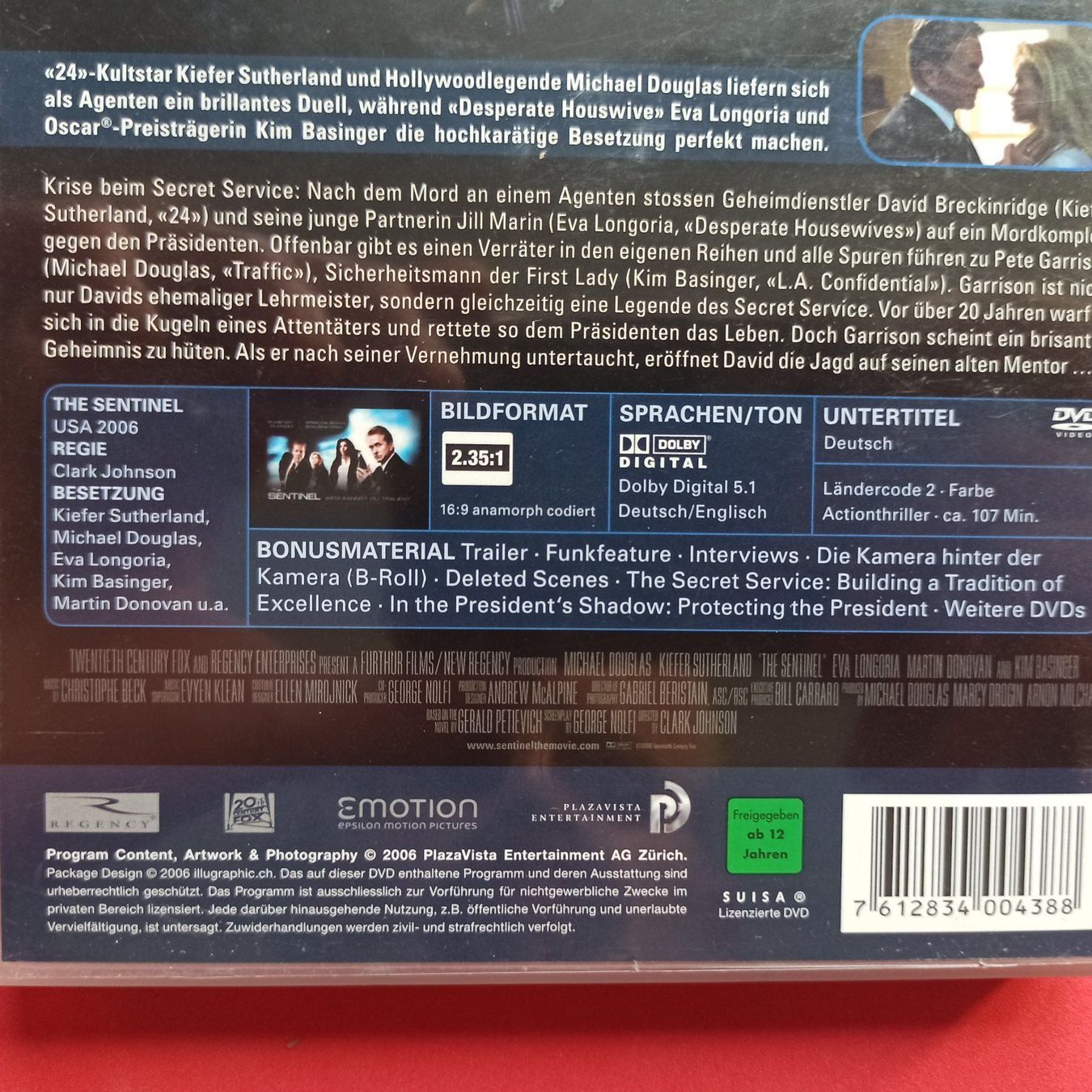 Tutti i DVDs: The Sentinel - Wem kannst du trauen? – Usato da Dübendorf venduto da kb86_MOVIE 2