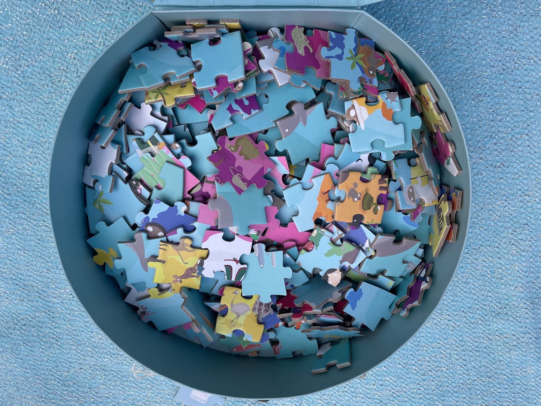 Janod Puzzle: JANOD Puzzle "Weltkarte" Doppelseitig +6-9 / 208 Pc – Usato da Frasnacht venduto da GracyStore 3