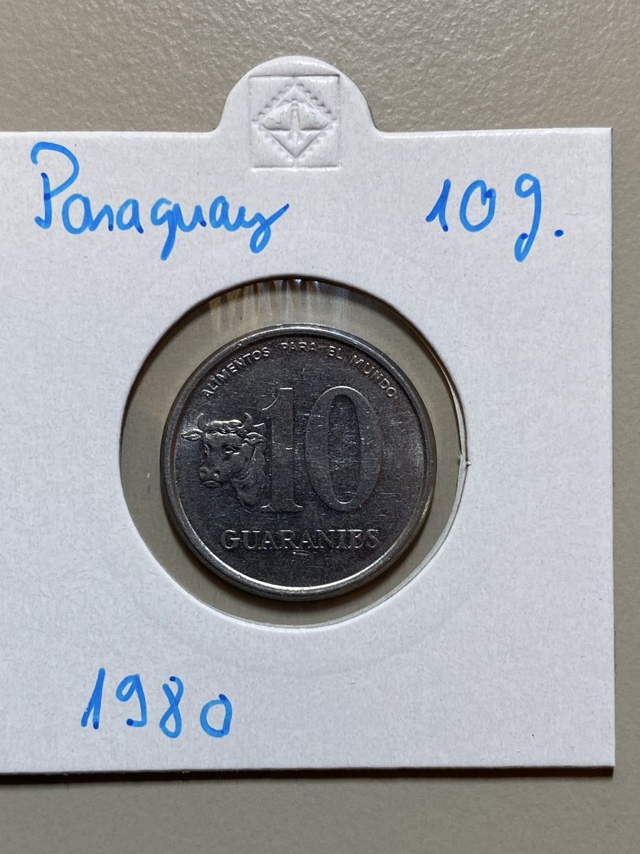 Tutti le monete: Paraguay - 10 Guaranies - 1980 – Usato da Payerne venduto da Mike1682