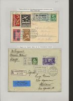 1925 Flugpost Comptoir Suisse + Wehrmännerdenkmal Einweihung