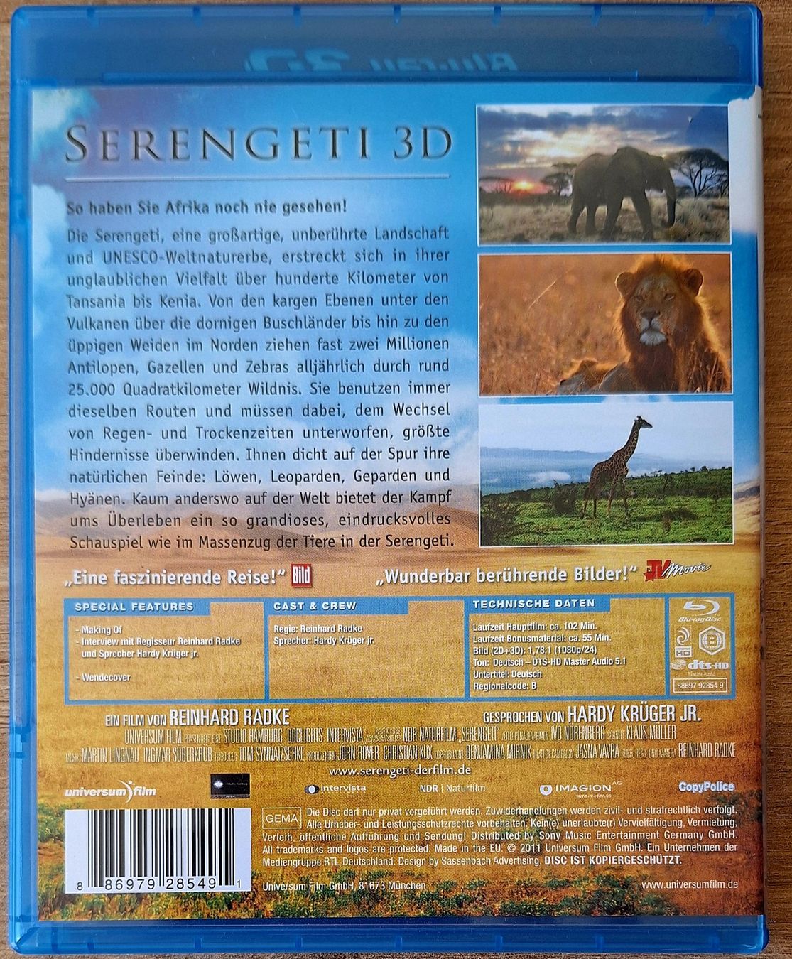 Tutti i DVDs: Serengeti 3D – Usato da Schaffhausen venduto da Jerry711 1