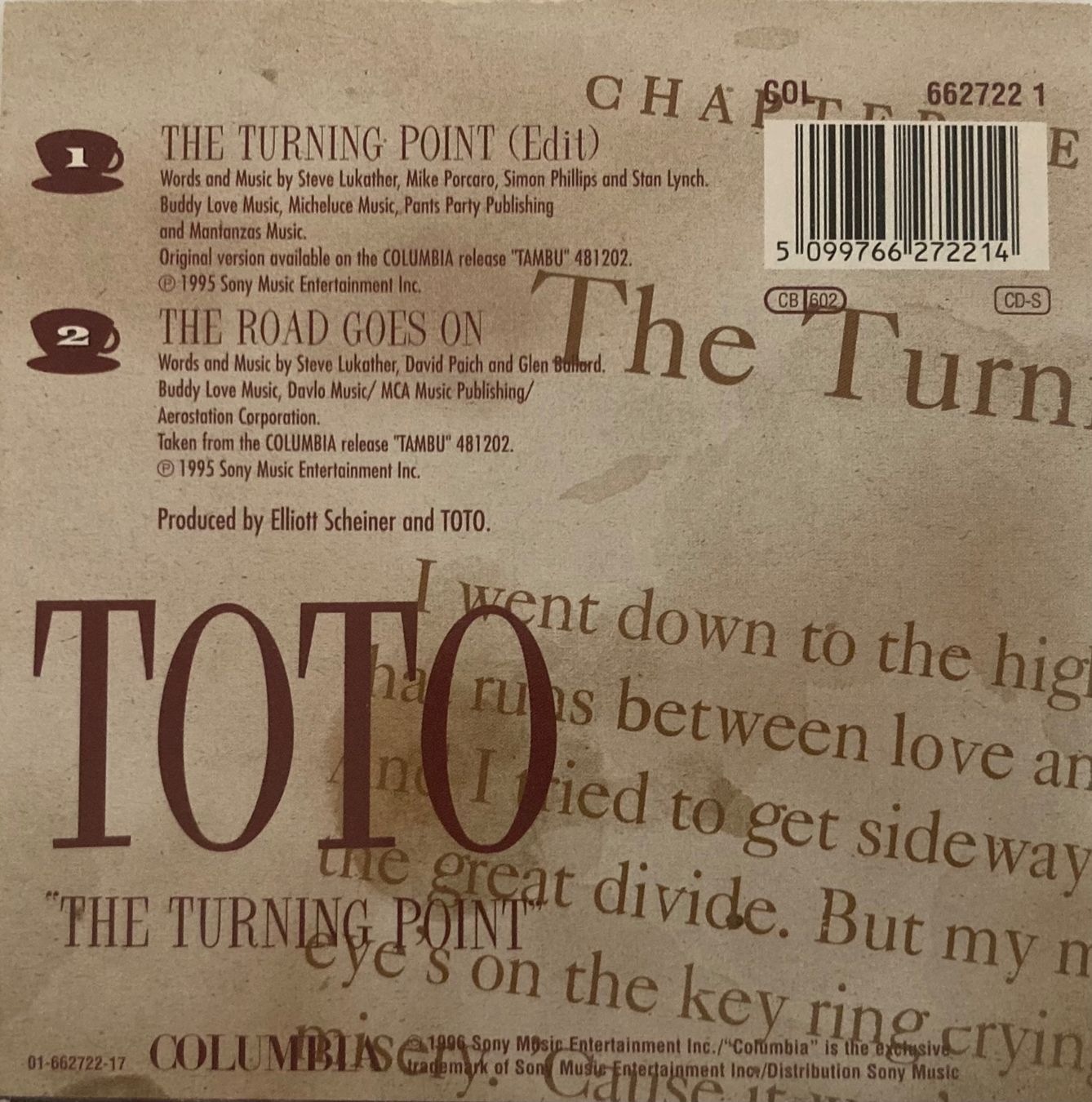 CD: TOTO - THE TURNING POINT – Usato da Poliez-Pittet venduto da Newtown-Records 1