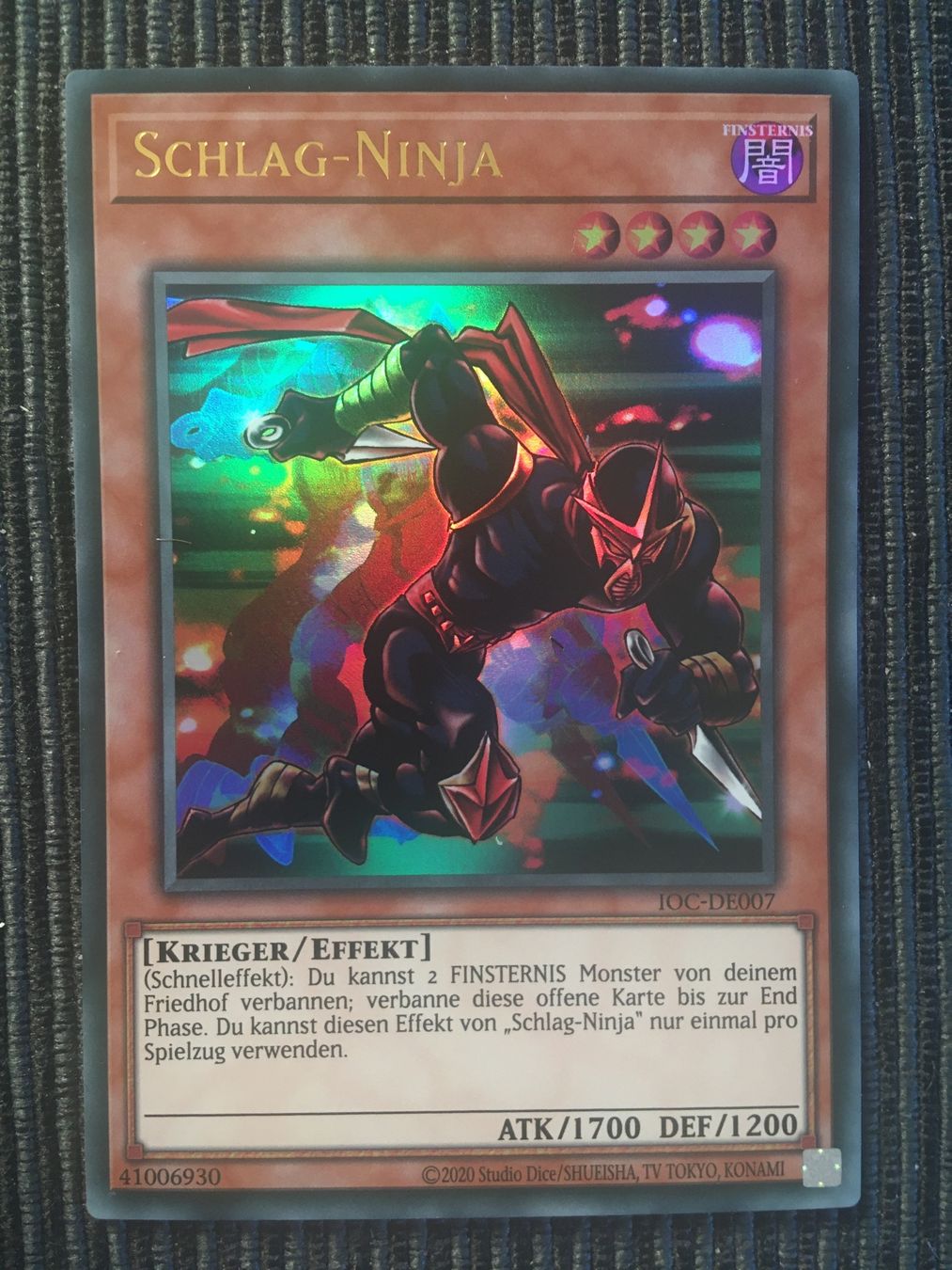Yugioh Carte collezionabili: Yugioh 25 Schlag Ninja UR IOC – Nuovo e nell'imballaggio originale da Wabern venduto da Collectfun