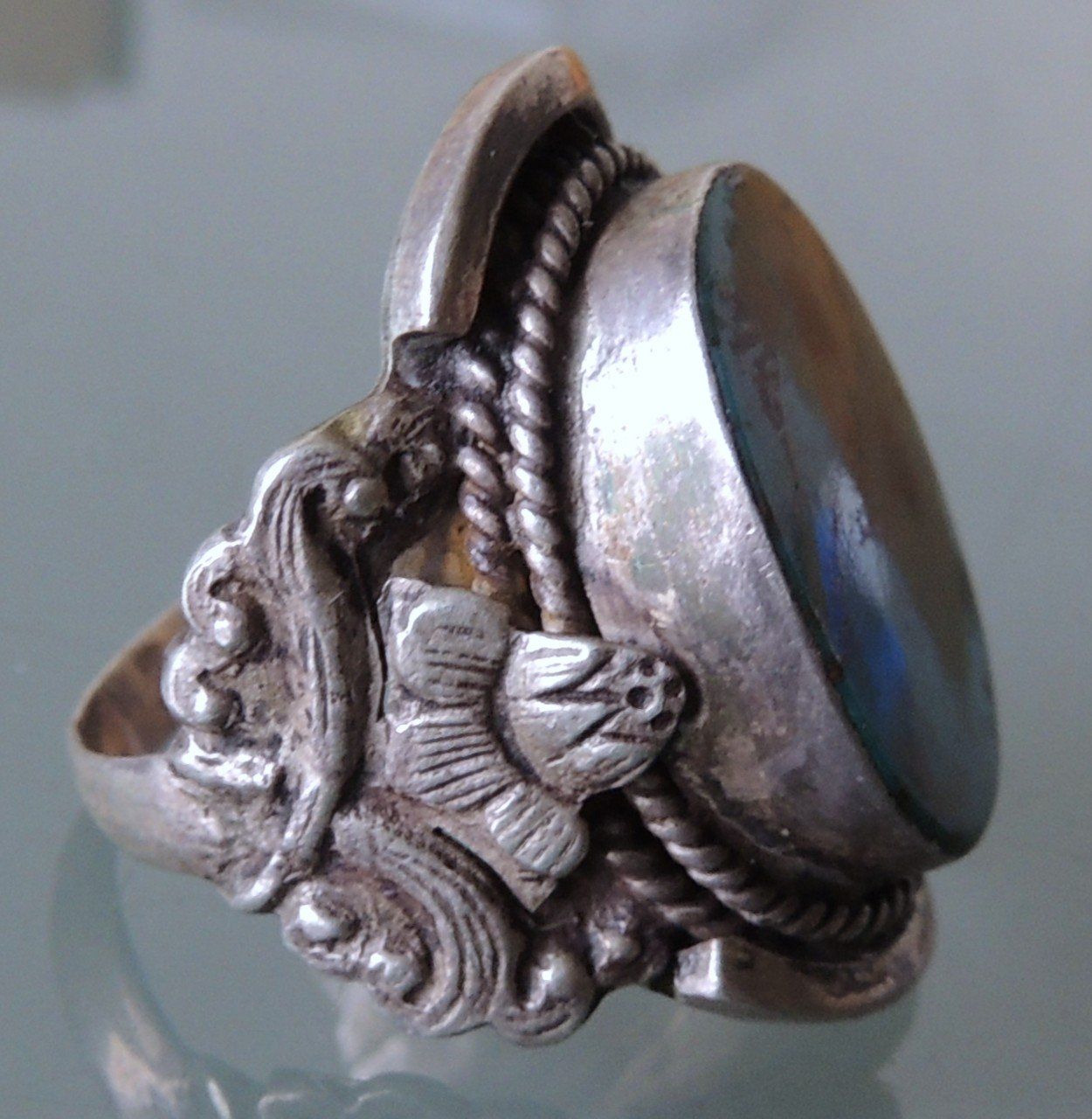 Anelli: Variscit Silber 925 Fingerring – Usato da Waldenburg venduto da schaller707 3