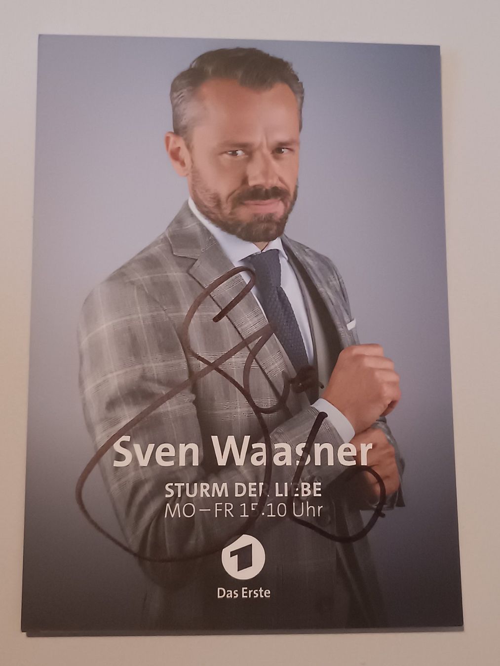 Autographes: Sven Waasner - Sturm der Liebe - handsigniert – D'occasion à Menziken par Autogramme