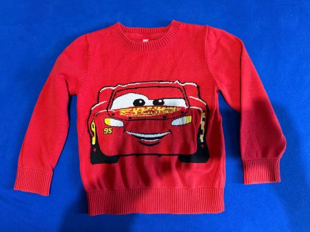 Pull rouge, Cars Flash McQueen, taille 98