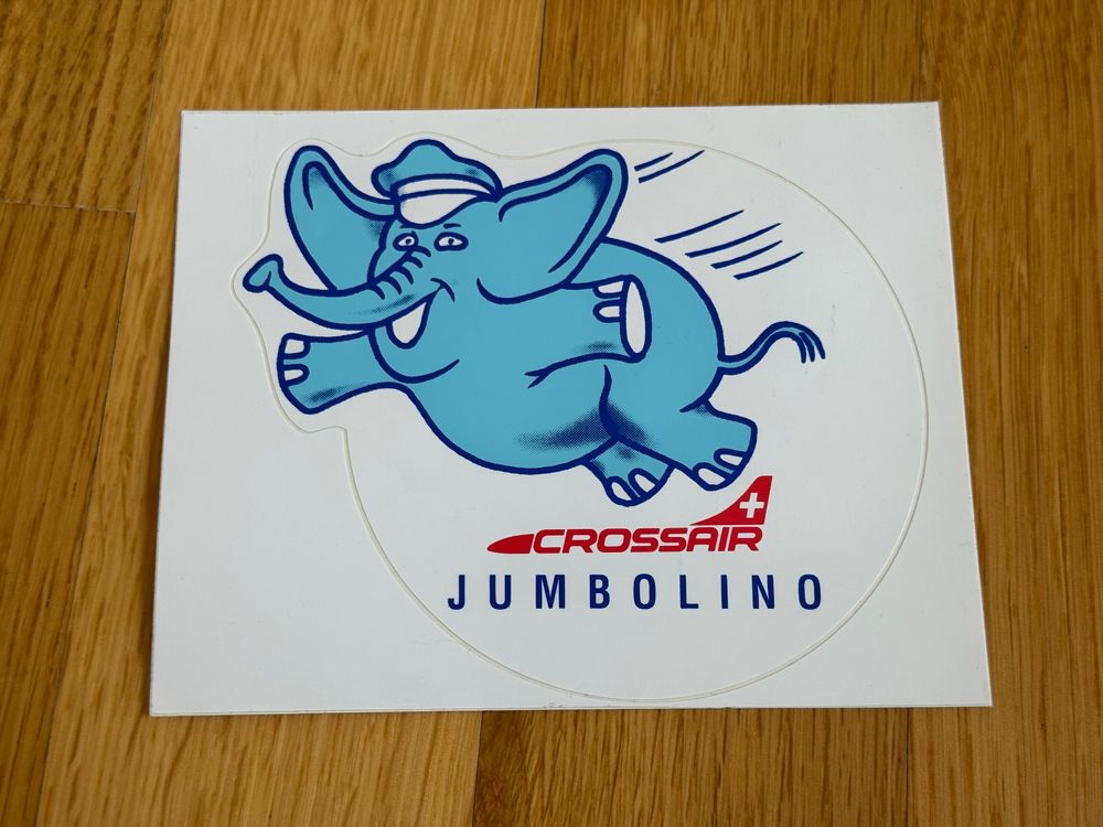 Sticker: Crossair Jumbolino Sticker – Nuovo e nell'imballaggio originale da Zürich venduto da wtpooh