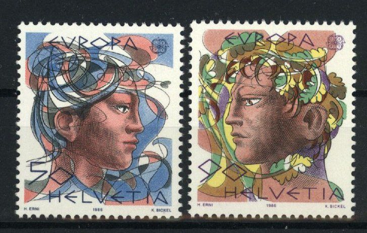 Tutti i francobolli: 1986, Europa** (2) – Usato da Willisau venduto da Vollstempel