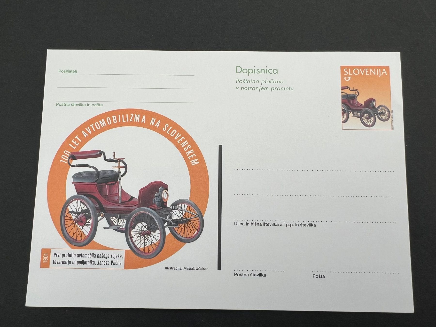 Tutti i francobolli: Prototyp 1901 Postkarte Slowenien postfrisch  (E1122) – Nuovo (secondo la descrizione) da Hinwil venduto da Sidi4