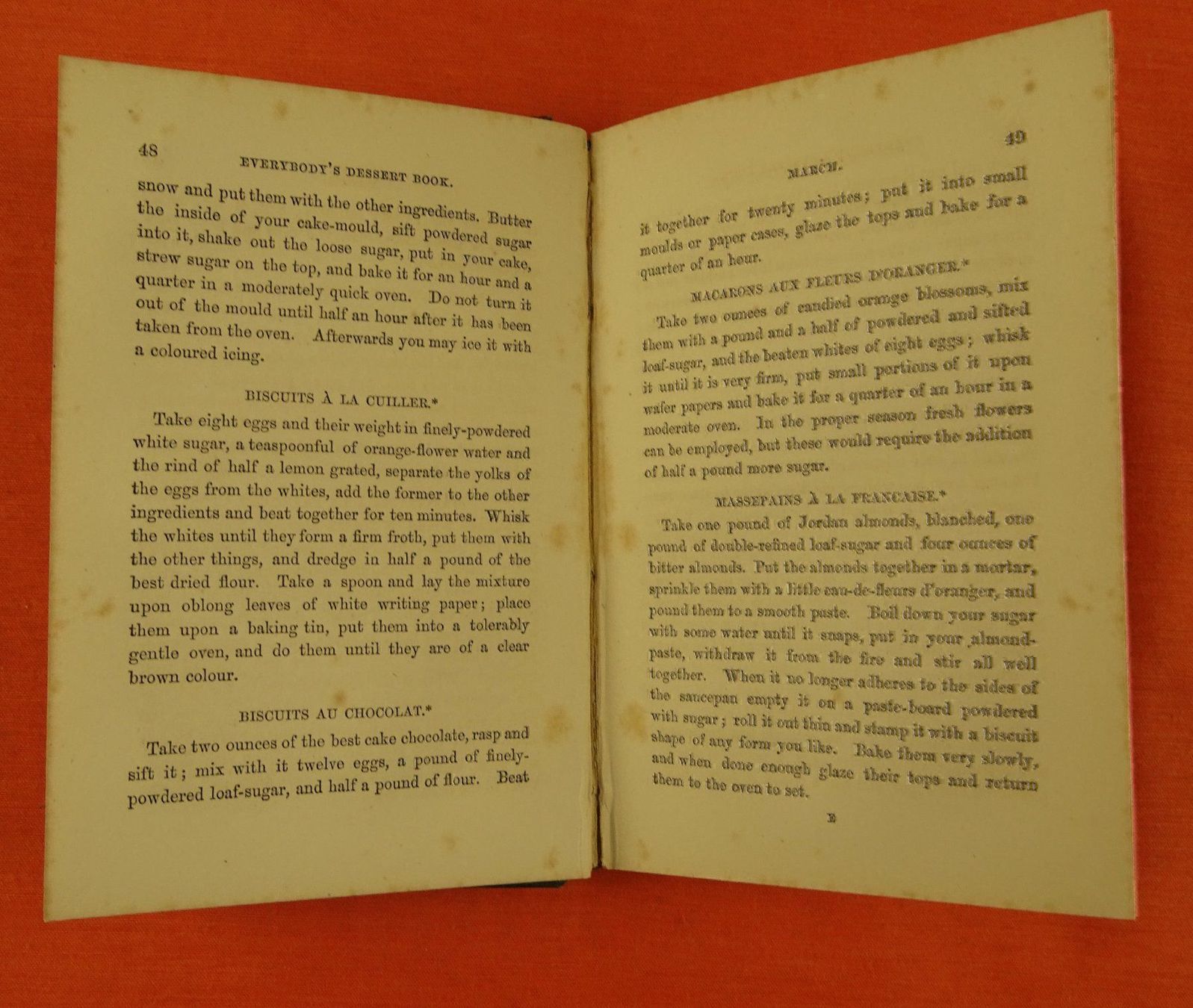 Bücher: FOREIGN DESSERTS FOR ENGLISH TABLES 1862 – Gebraucht aus Grüningen von Kartensammler 4