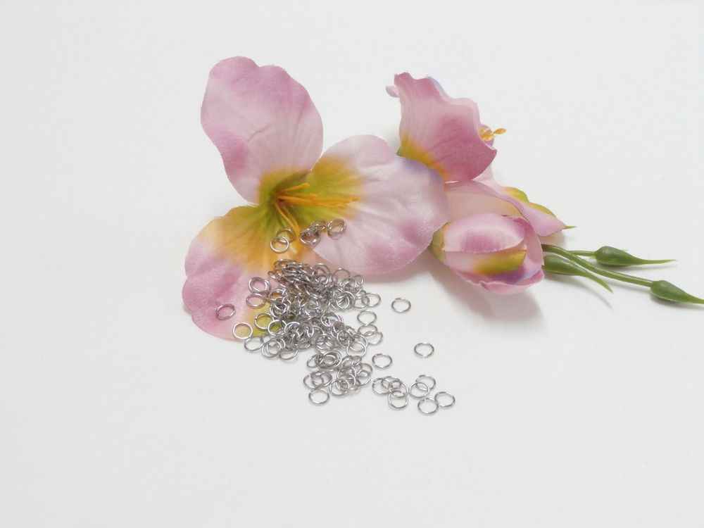 Beebeecraft 150 Stück Edelstahl-Binderinge – 6/8/10 Mm Offene Schlaufen Für Schmuckherstellung