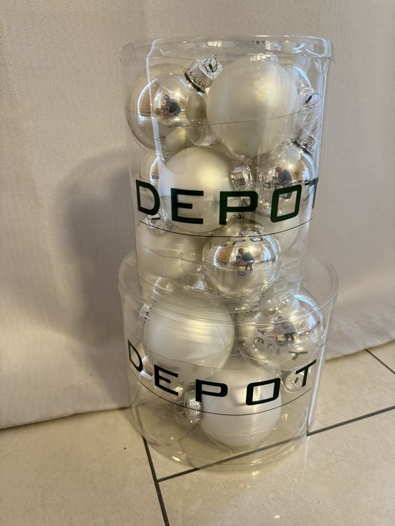 Weihnachtskugeln silber Depot Kaufen auf Ricardo